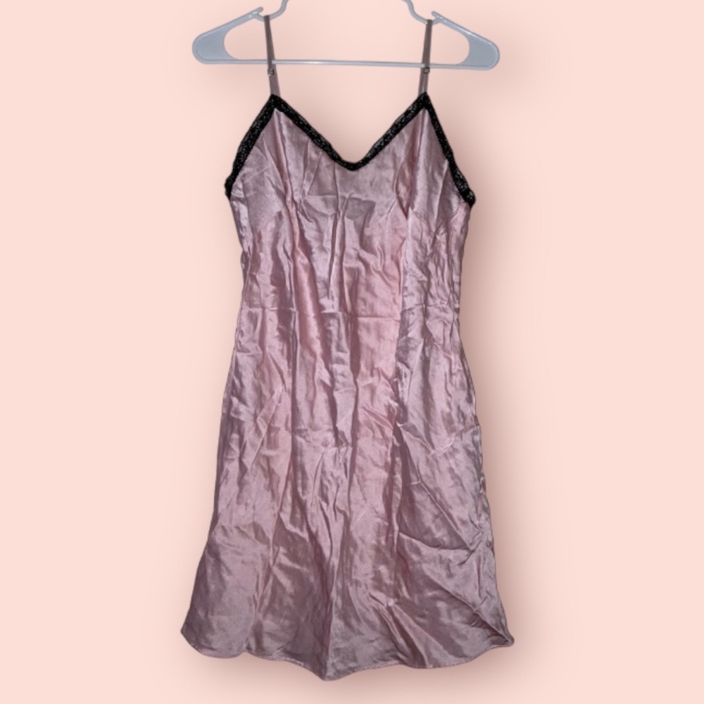 Pink Silk Slip